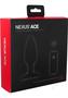 Nexus Ace Rechargeable Silicone Vibrating Butt Plug With Remote Control- Medium - Black