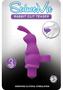 Seduce Me Rabbit Clit Teaser Silicone Finger Massager - Purple